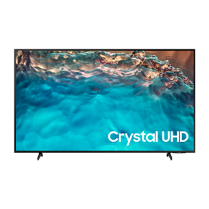 Samsung Crystal BU8072, Ultra HD, 50'', LED LCD, боковые ножки, черный - Телевизор