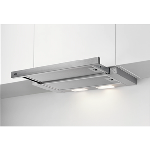 AEG, 410 m³/h, width 59.8 cm, grey - Built-in Cooker Hood