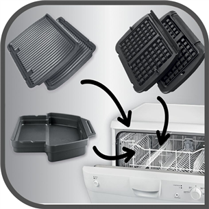 Tefal Optigrill+, black - Waffle plates