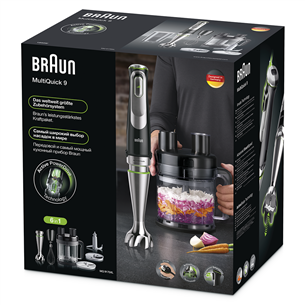 Braun MultiQuick 9, 1200 W, premium black/stainless steel - Hand Blender