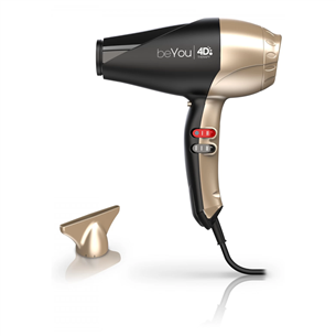 Plaukų džiovintuvas Ga.Ma BeYou 4D Therapy Ultra Ozone Ion, 2400 W, aukso spalvos GH1901