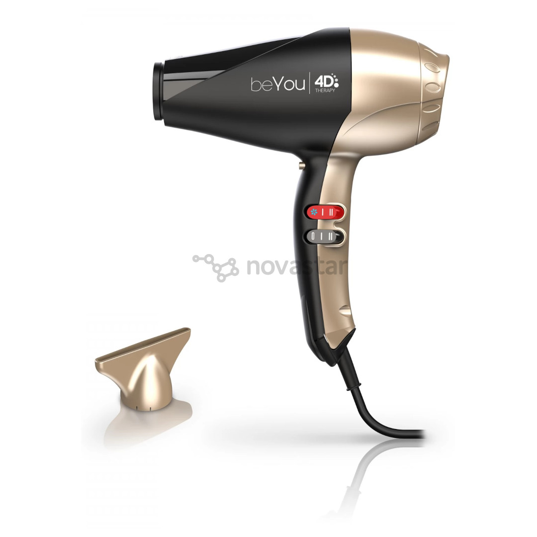 Ga.Ma BeYou 4D Therapy Ultra Ozone Ion, 2400 Вт, золотистый/черный - Фен