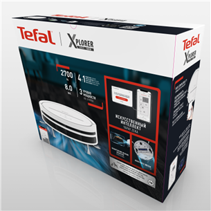 Tefal X-plorer S120 Animal & Allergy, vacuuming and mopping, white - Robot Vacuum Cleaner