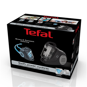 Tefal, 750 Вт, без мешка, черный - Пылесос