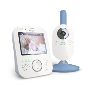 Philips Avent, white/blue - Digital Video Baby Monitor