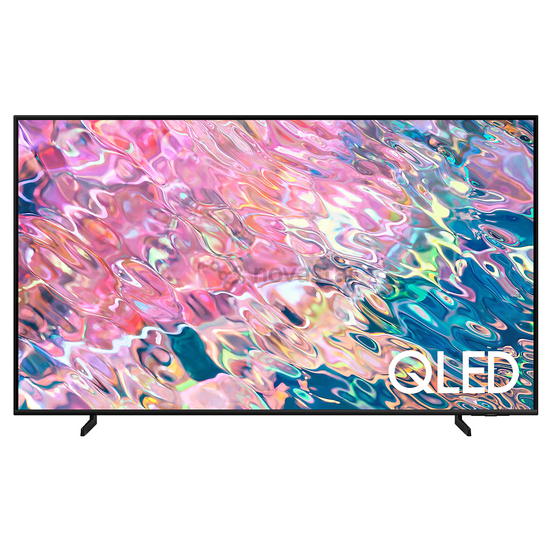Samsung 50Q60B, 50'', 4K UHD, QLED, HDR, боковые ножки, черный - Телевизор