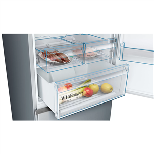 Bosch, NoFrost, 438 L, height 203 cm, inox - Refrigerator