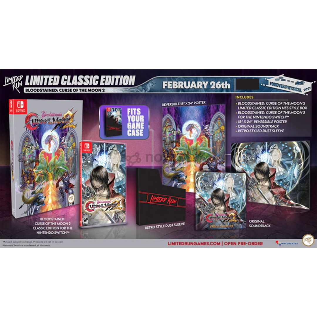 Žaidimas Bloodstained: Curse of The Moon 2 Classic Edition