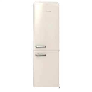 Gorenje, 300 L, height 194 cm, beige - Refrigerator