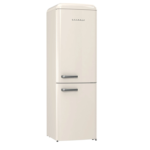 Gorenje, 300 L, height 194 cm, beige - Refrigerator