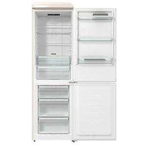 Gorenje, 300 L, height 194 cm, beige - Refrigerator