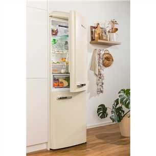 Gorenje, 300 L, height 194 cm, beige - Refrigerator