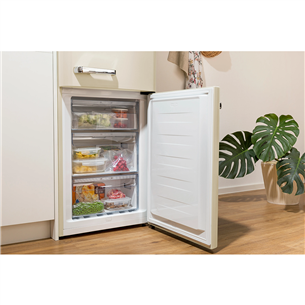 Gorenje, 300 L, height 194 cm, beige - Refrigerator