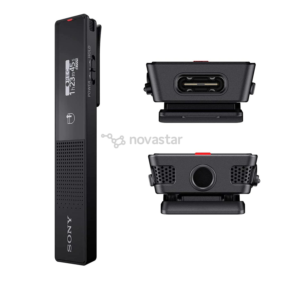 Sony ICD-TX660, OLED, 16 GB, juodas - Diktofonas