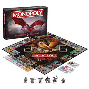 Stalo žaidimas Monopoly: Dungeons & Dragons