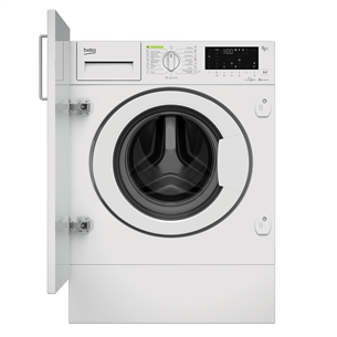 Beko, 8 kg / 5 kg, depth 55 cm, 1400 rpm - Built-in Washer-Dryer Combo HITV8736BOHT