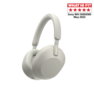 Sony WH-1000XM5, бежевый - Полноразмерные беспроводные наушники WH1000XM5S.CE7