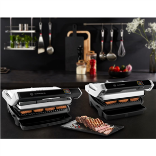 Tefal OptiGrill Elite XL, 2200 Вт, черный/нерж. сталь - Электрический гриль