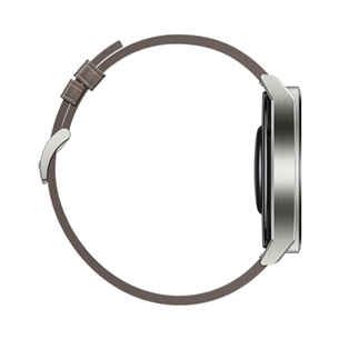 Huawei Watch GT 3 Pro, 46 мм, титановый корпус и серый кожаный ремешок - Смарт-часы