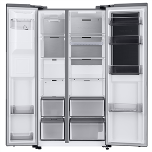 Samsung, water & ice dispenser, 627 L, height 178 cm, black - SBS Refrigerator
