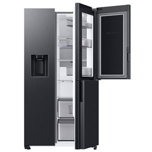 Samsung, water & ice dispenser, 627 L, height 178 cm, black - SBS Refrigerator