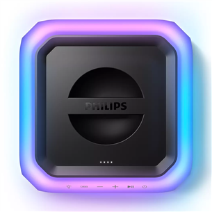 Philips TAX7207, Bluetooth, light effects, black - Party speaker