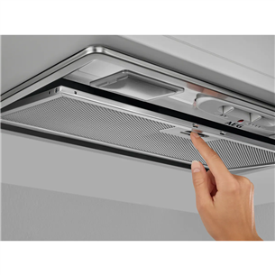 AEG, 330 m³/h, width 52 cm, grey - Built-in Cooker Hood