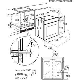 Orkaitė Electrolux EOF3H40BX