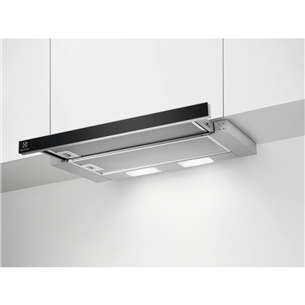 Electrolux, 410 m³/h, width 59.8 cm, grey - Built-in Cooker Hood