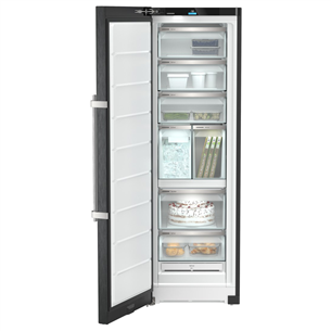 Liebherr, NoFrost, 278 L, height 186 cm, dark gray - Freezer