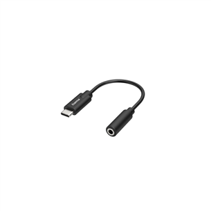 Hama Audio Adapter, гнездо USB-C, гнездо 3,5 мм, черный - Адаптер