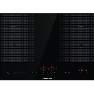 Hisense, width 79.5 cm, frameless, black - Built-in Induction Hob