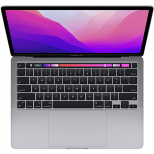 Nešiojamas kompiuteris Apple MacBook Pro 13'' (2022), M2, 8GB, 256GB, SWE, space gray