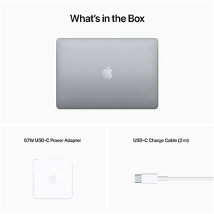 Nešiojamas kompiuteris Apple MacBook Pro 13'' (2022), M2, 8GB, 256GB, SWE, space gray