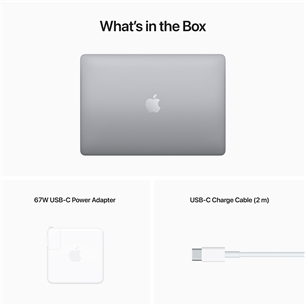 Nešiojamas kompiuteris Apple MacBook Pro 13'' (2022), M2, 8GB, 256GB, ENG, space gray