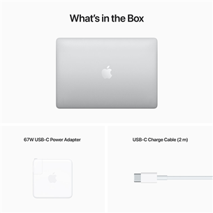 Nešiojamas kompiuteris Apple MacBook Pro 13'' (2022), M2, 8GB, 256GB, RUS, silver