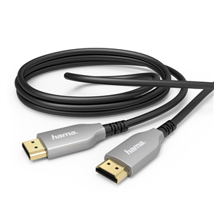 Laidas Hama Optical, 4K, gold-plated, 10m, silver - HDMI 2.0b