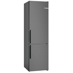 Bosch, NoFrost, 363 л, высота 203 см, черная нерж. сталь - Холодильник KGN39VXCT