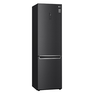 LG GBB7 Series, NoFrost, 384 L, height 203 cm, black - Refrigerator