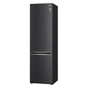 LG GBB7 Series, NoFrost, 384 L, height 203 cm, black - Refrigerator