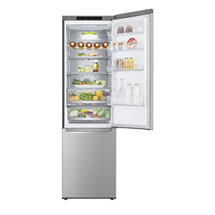 LG, NoFrost, 384 L, height 203 cm, inox - Refrigerator