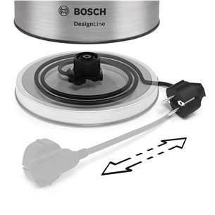 Virdulys Bosch DesignLine, 1.7 L, stainless steel