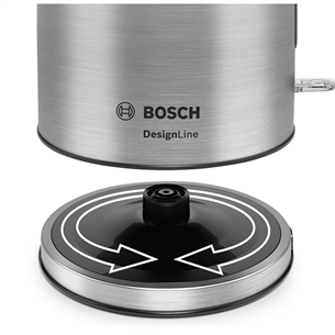 Virdulys Bosch DesignLine, 1.7 L, stainless steel