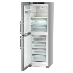 Liebherr, NoFrost, 314 L, height 186 cm, silver - Refrigerator