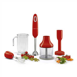 Smeg, 50's style, 700 W, red - Hand Blender