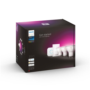 Išmaniųjų lempučių rinkinys Philips Hue Starter Kit GU10, white