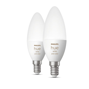 Išmanioji lemputė Philips Hue White and Color, E14, 2 vnt., white