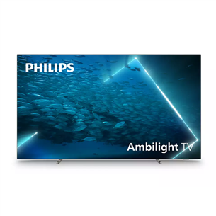 Philips OLED707, 48", 4K UHD, OLED, feet stand, gray - TV