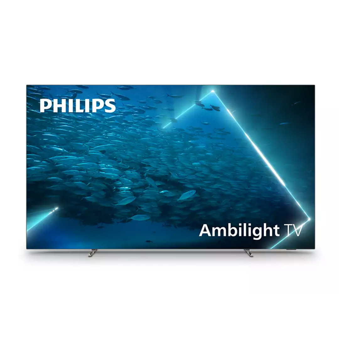 Philips OLED707, 48", 4K UHD, OLED, боковые ножки, серый - Телевизор