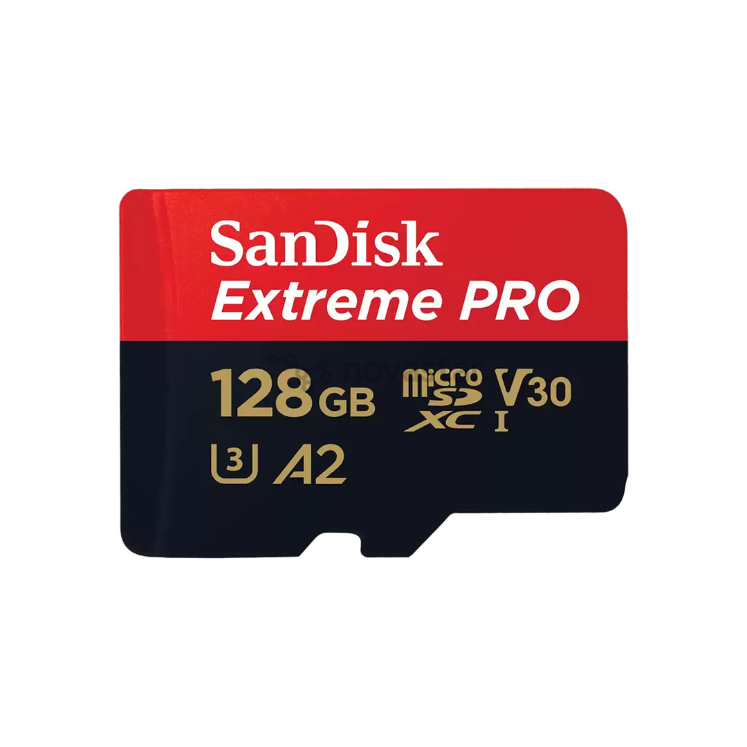 Atminties kortelė SanDisk Extreme Pro UHS-I, microSD, 128 GB + adapteris